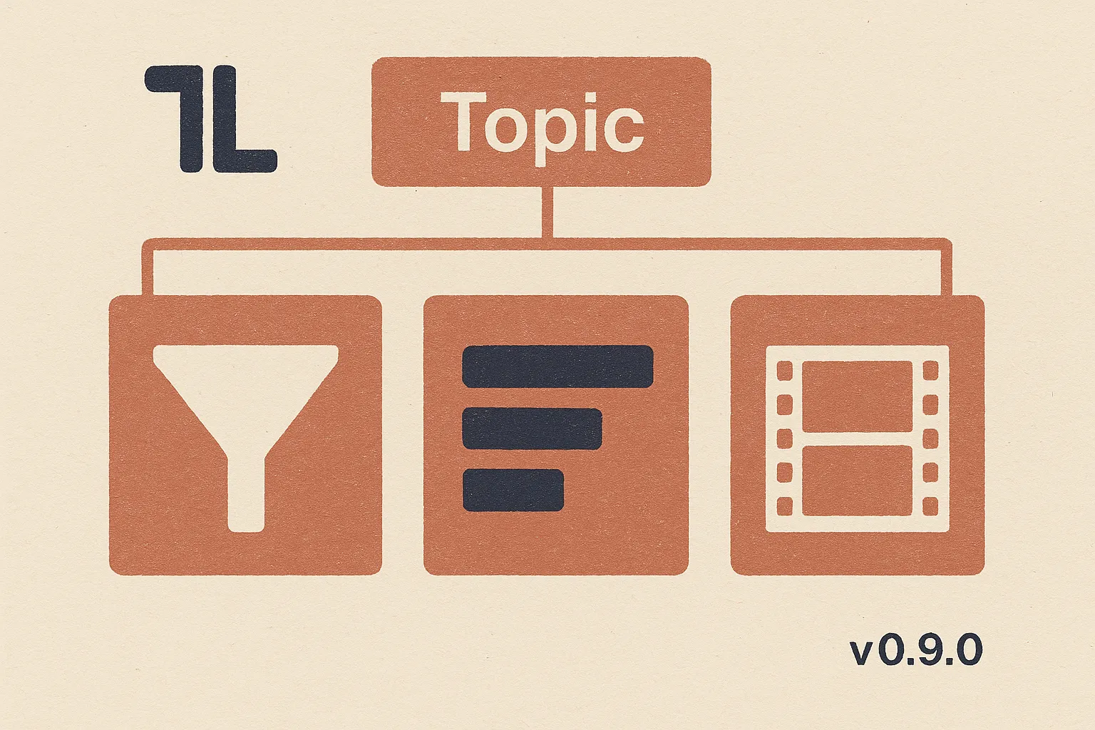 What's new in tl v0.9.0: keyword research hands you a validated filter, a channel roster, and trending videos